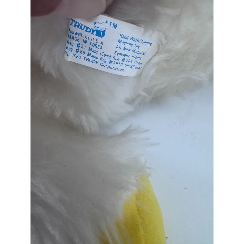 Dole‎ Bananimal Plush Toy 1988 White Yellow The Bananarilla Vintage Advertising
